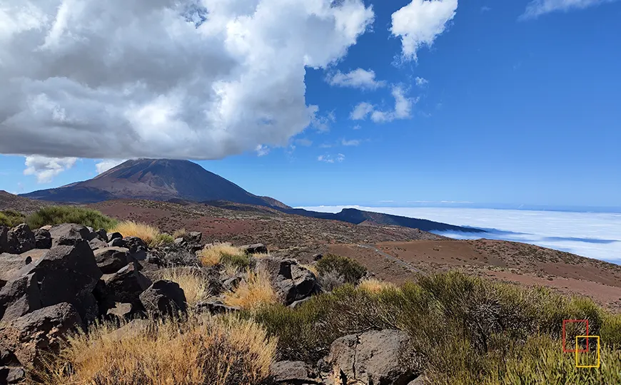 El Teide en Tenerife con un mar de nubes