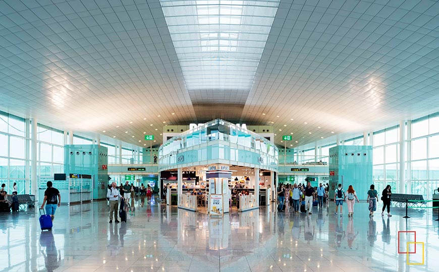 Terminal en el Aeropuerto de Josep Tarradellas Barcelona-El Prat