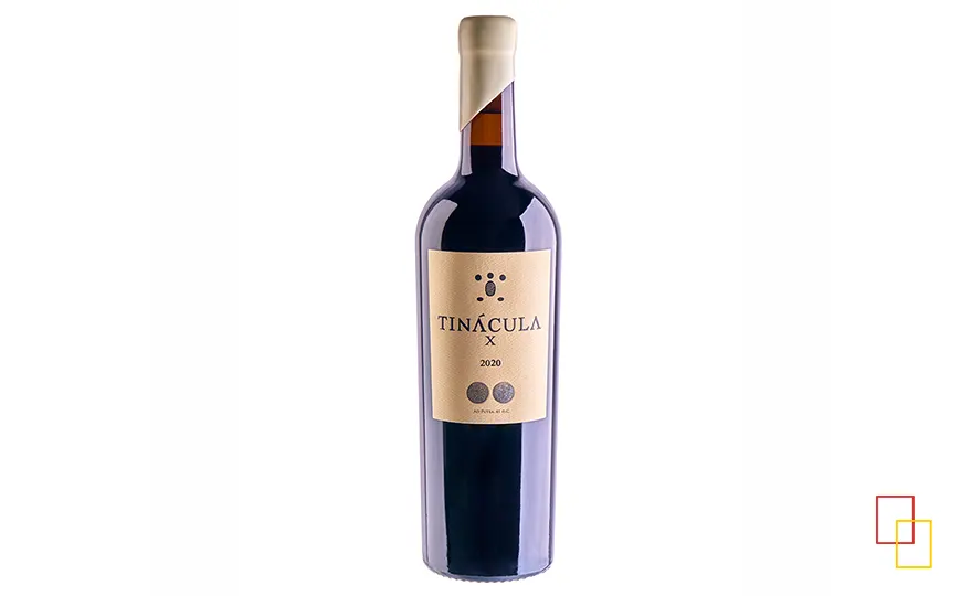Botella de Tinácula X tinto DOP Ribera del Júcar