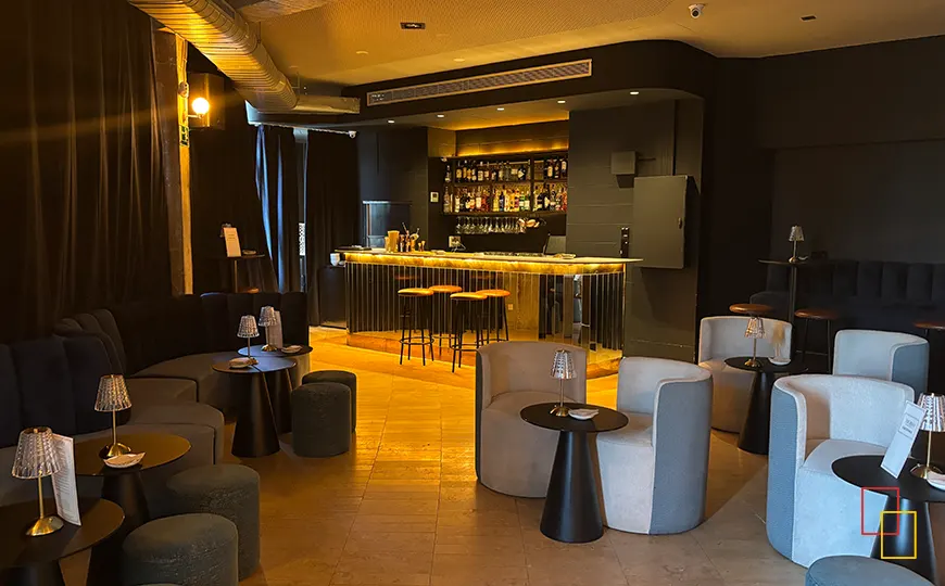Zona de club privado en Tinglado Restaurante, Boadilla del Monte
