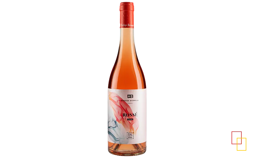 Txakoli Rossé rosado (Hondarrabi Beltza) de Bodega Berroja (botella)
