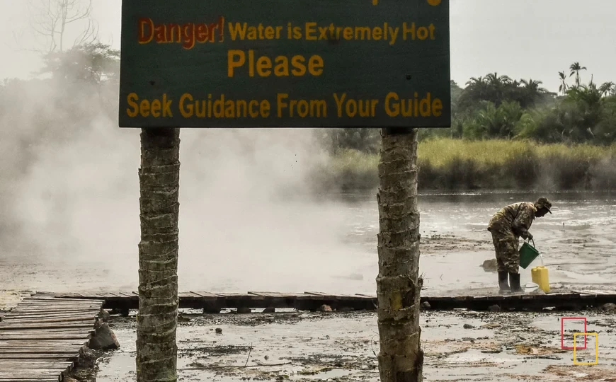 Fuentes termales de Sempaya en Semuliki, Uganda