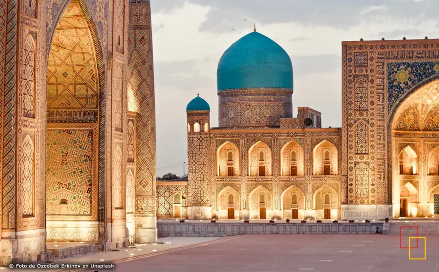 Madrasa en Samarcanda, Uzbekistán