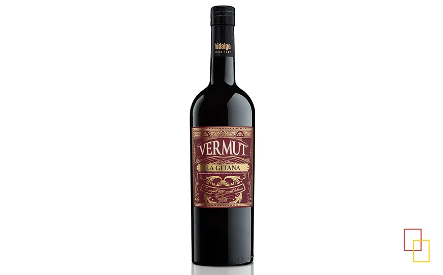Botella de Vermut La Gitana de Bodegas Hidalgo La Gitana