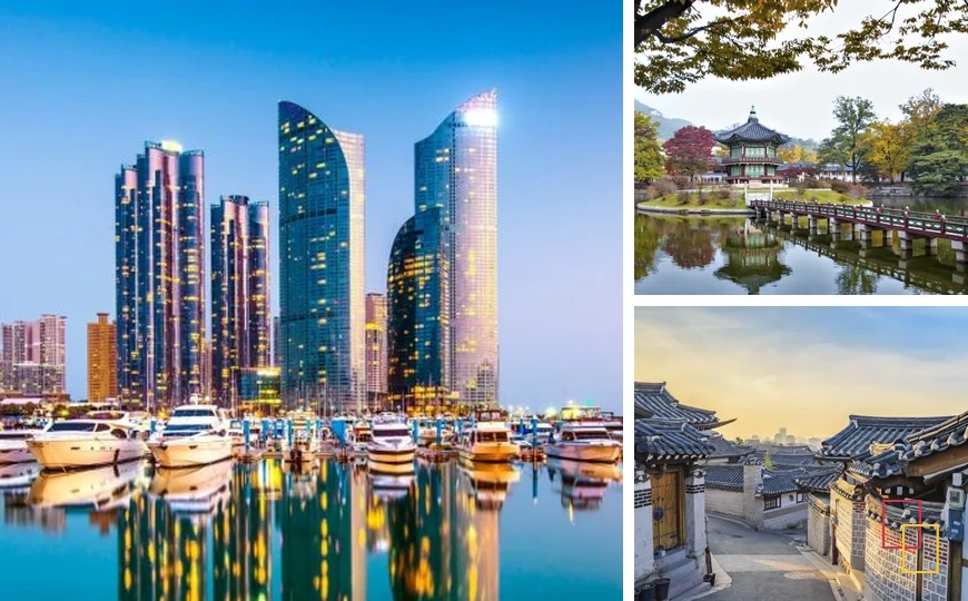 Luna de miel en Corea del Sur con Seúl, palacios tradicionales y paisajes urbanos