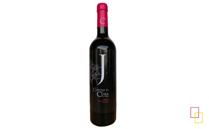 Botella de vino tinto roble ecológico Jáncor de Cortijo el Cura