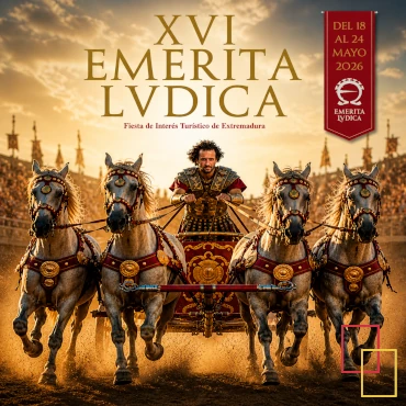 Emerita Lvdica 2026 en Mérida con carrera de cuadrigas y recreación romana