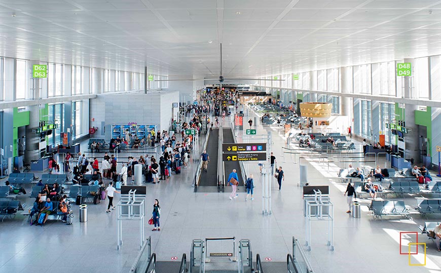 Zona de Embarque en el Aeropuerto de Málaga-Costa del Sol